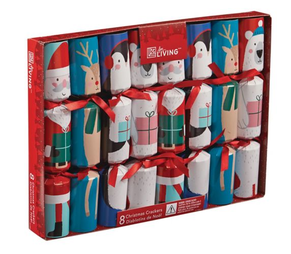 For Living Decoration Christmas Character Crackers, 8-pk Product image