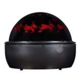 Gemmy LED Christmas Decoration Santa with Sleigh Lightshow Projector, Green & Red | Gemmynull