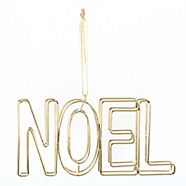 CANVAS Gold Collection Wire Noel Ornament