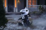 For Living Inflatable Skeleton Dinosaur with LED Lights, Halloween Decorations, 3 1/2-ft | FOR LIVINGnull