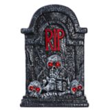 For Living Tombstone with LED Lights, Spooky Outdoor Halloween Décorations, Black, 24-in | FOR LIVINGnull