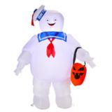 Gemmy Airblown Inflatable Stay Puft Ghostbuster, LED Lights for Halloween, White, 3.5-ft | Gemmynull