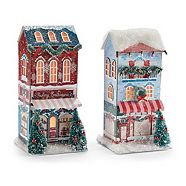 CANVAS Merry & Bright Paper Houses, 2-pk