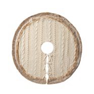 CANVAS Oat Cable Knit Tree Skirt, 48-in