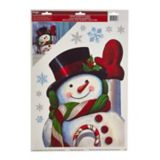 Peel & Stick Reusable Christmas Decoration Snowman Cling | Vendornull