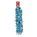 For Living Christmas Decoration Snowflake Icon Cut Tinsel, Jumbo, Blue, 9-ft | FOR LIVINGnull