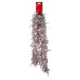 For Living Christmas Decoration Candy Cane Icon Cut Tinsel, Jumbo, Silver, 9-ft | FOR LIVINGnull