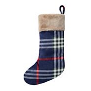 CANVAS Thoughtfully Sourced Blue Flannel Stocking