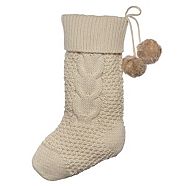 CANVAS Oat Cable Knit Stocking