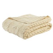 CANVAS Oat Cable Knit Throw