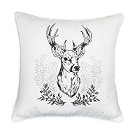 CANVAS Thoughtfully Sourced Stag Head Cushion