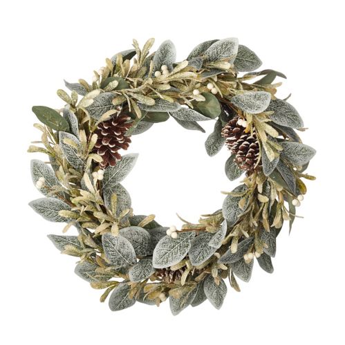 CANVAS Christmas Decoration White Berry Wreath, 22-in Product image