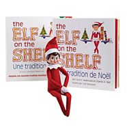 Ensemble-cadeau traditionnel de Noël The Elf on the Shelf avec poupée de fille, français