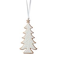 CANVAS White Collection Gingerbread Tree Ornament