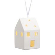 CANVAS White Collection LED Light Up House Ornament