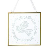 CANVAS White Collection Glass Frame with Stag Ornament