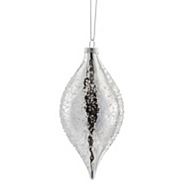 CANVAS Silver Collection Sugared Finial Ornament