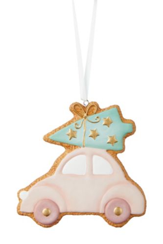 CANVAS Brights Collection Car with Tree Gingerbread Cookie Ornament Product image