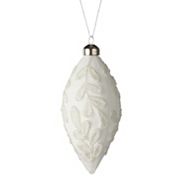 CANVAS Nordic Lights Collection Glass Floral Drop Ornament