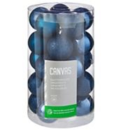 Ornements incassables recyclés CANVAS, bleu, paq. 25