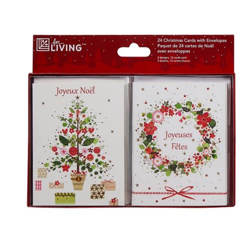 For Living Christmas Cards, English, 24-pc Product image