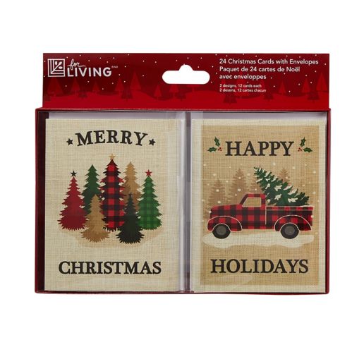 For Living Christmas Cards, French, 24-pc Product image