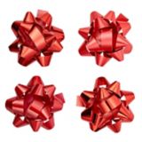 For Living Christmas Decoration Gift Bows, Red Metallic, 15-pc | FOR LIVINGnull