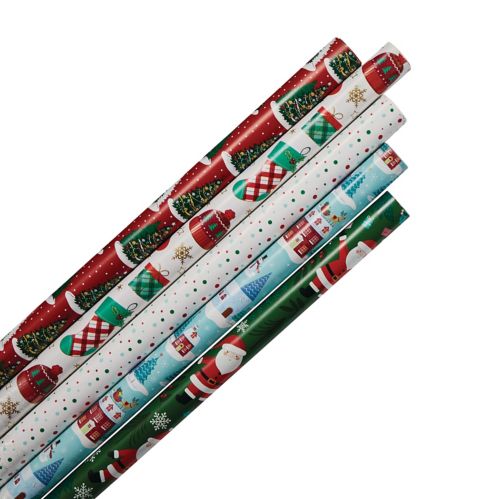 For Living Christmas Decoration Gift Wrap Set, 200-sq.ft., 5-pc Product image