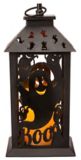 Lanterne à flamme avec lumières à DEL scintillantes For Living pour décoration d’Halloween, noir, 12 1/2 po | FOR LIVINGnull