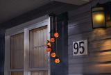 Carillon à citrouille avec lampe solaire à DEL For Living, minuterie automatique pour l’Halloween, orange, 2 1/2 pi | FOR LIVINGnull
