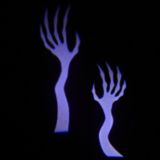 Gemmy, Silhouette de mains à pinces avec lumières à DEL pour l’Halloween, noir, 1 pi | Gemmynull