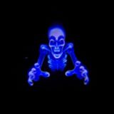 Gemmy, Projecteur thermique d’icônes hantés avec lumières à DEL pour l’Halloween, noir, 1 pi | Gemmynull