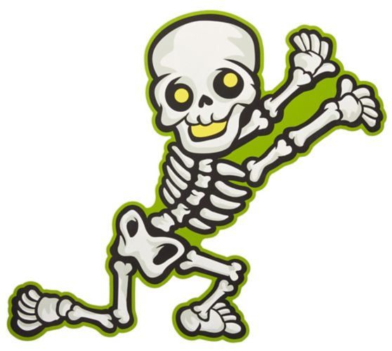Gemmy, Fantôme squelette, Décoration d’Halloween suspendue pour véranda, blanc, 18 po Image de l’article