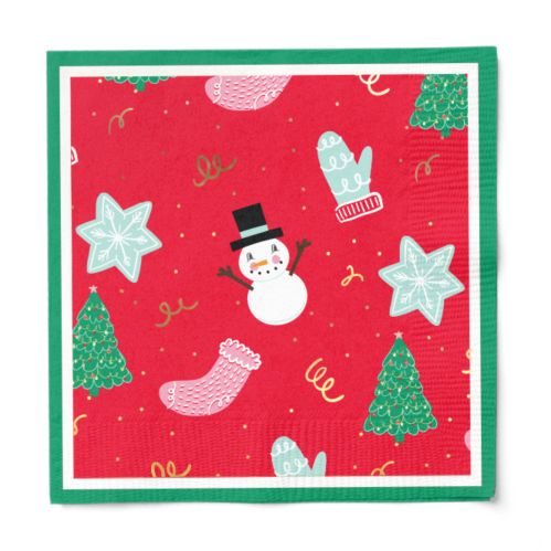 Sophistiplate Deck the Halls 2-Ply Cocktail Napkin, 16-pk Product image