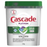 Savon à vaisselle Cascade Platinum ActionPacs, frais paq. 75 Canadian Tire