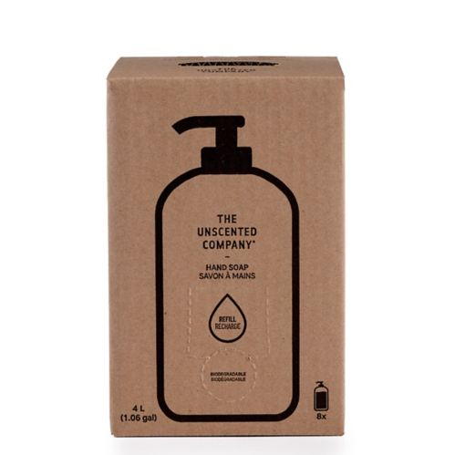 Boîte de recharge de savon à mains The Unscented Company, 4 L Image de l’article