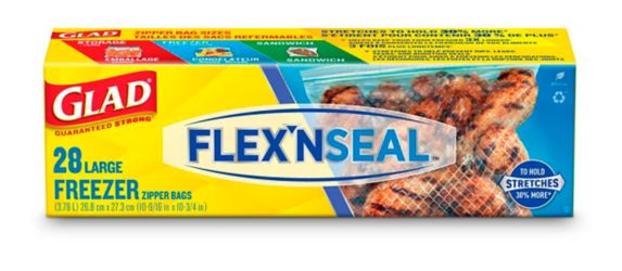 Glad Flex’n Seal™ Freezer Bags, Large, 28-ct Product image