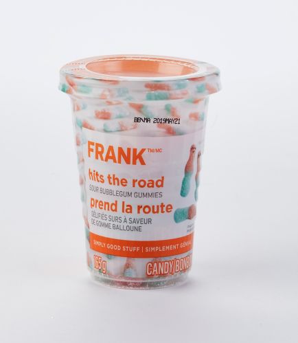 FRANK Sour Bubble Gum Gummies Candy Cup, 165-g Product image