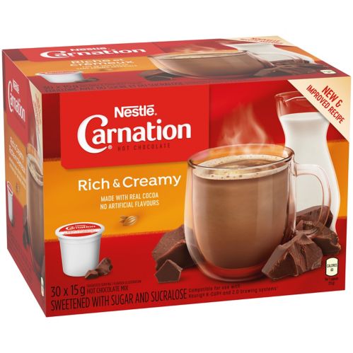 Nestle Carnation Rich & Creamy Hot Chocolate K-Cup® Pods, 450-g, 30-pk Product image
