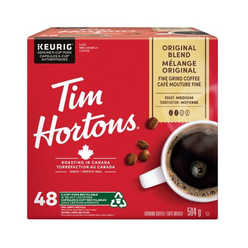 Keurig 48-pk Tim Horton's Original Blend Medium Roast K-Cup® Coffee Pods, 504-g, 48-pk Product image