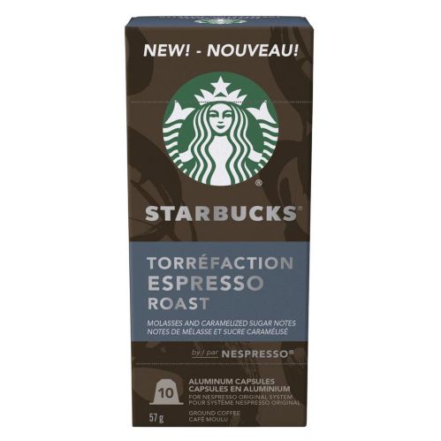 Nespresso Starbucks Espresso Roast Coffee Capsules, 57-g, 10-pk Product image