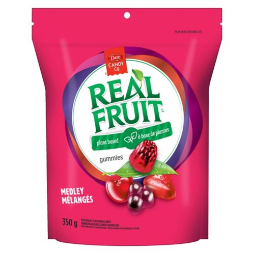 Dare REALFRUIT Medley Plant Based Gummies Candy, 350-g Product image