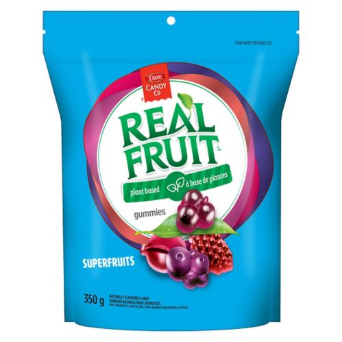 Dare REALFRUIT Superfruits Plant Based Gummies Candy, 350-g Product image