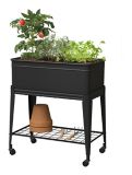 Panacea Elevated Garden Planter With Wheels Black 30-in X 15-in X 32-in Canadian Tire