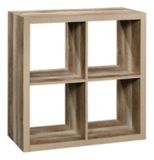 CANVAS Fraser 4-Cube Storage Organizer, Bookcase/Bookshelf, Light Oak Finish | CANVASnull