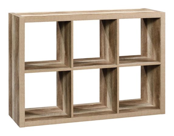 CANVAS Fraser 6-Cube Storage Organizer, Bookcase/Bookshelf, Light Oak Finish Product image