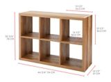 CANVAS Fraser 6-Cube Storage Organizer, Bookcase/Bookshelf, Light Oak Finish | CANVASnull