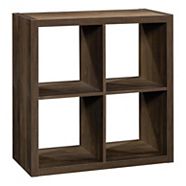 CANVAS Dunsmuir 4-Cube Storage Organizer, Bookcase/Bookshelf, Smoked Oak Finish