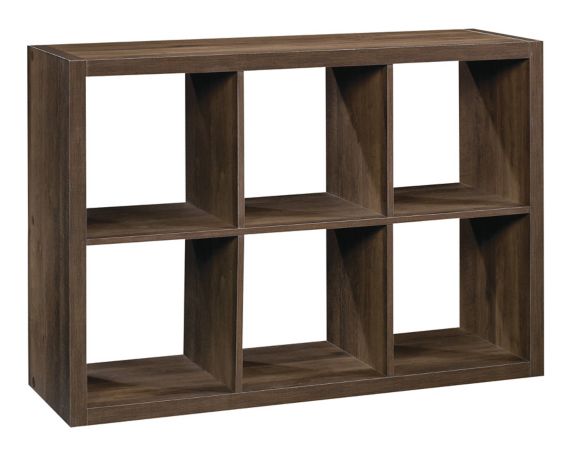 CANVAS Dunsmuir 6-Cube Storage Organizer, Bookcase/Bookshelf, Smoked Oak Finish Product image