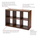 CANVAS Dunsmuir 6-Cube Storage Organizer, Bookcase/Bookshelf, Smoked Oak Finish | CANVASnull